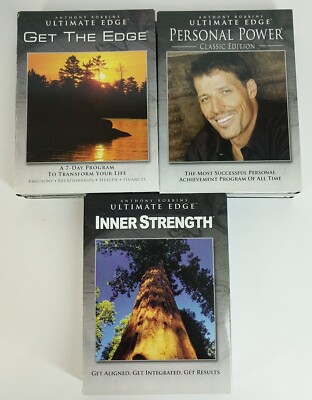 Anthony Robbins Ultimate Edge~3 Part Set~CD/DVD~Inner Strength~Get 
