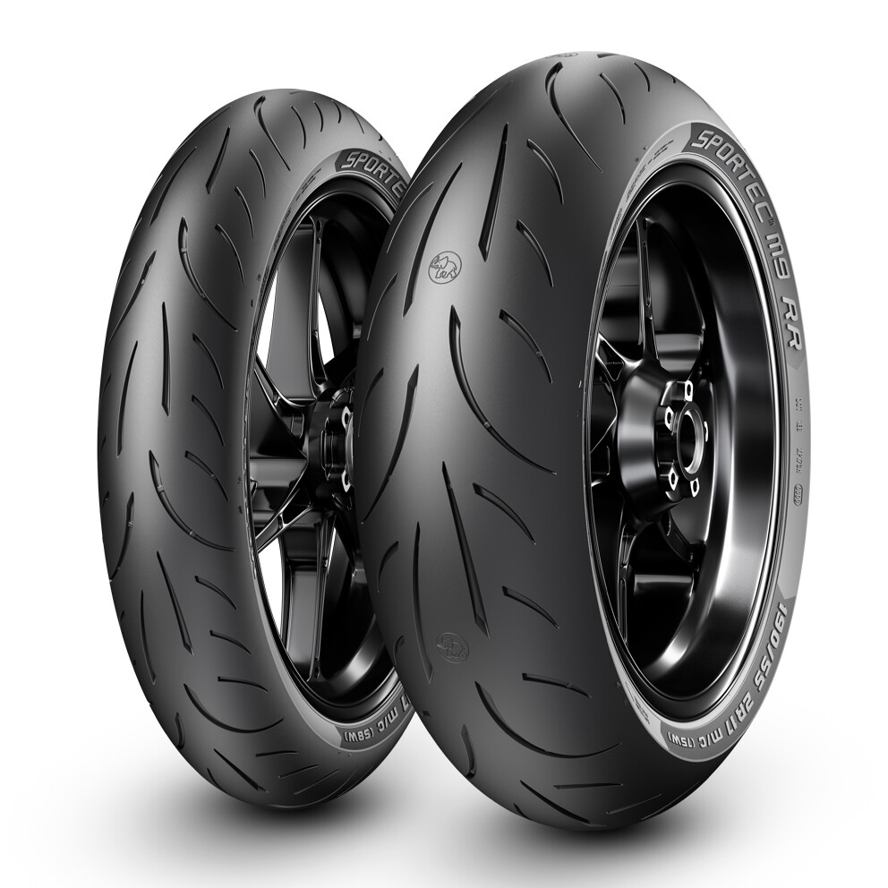 Motorcycle Tyres Metzeler Sportec M9RR 120/70/ZR17 58W & 180/55ZR17 73W Pair