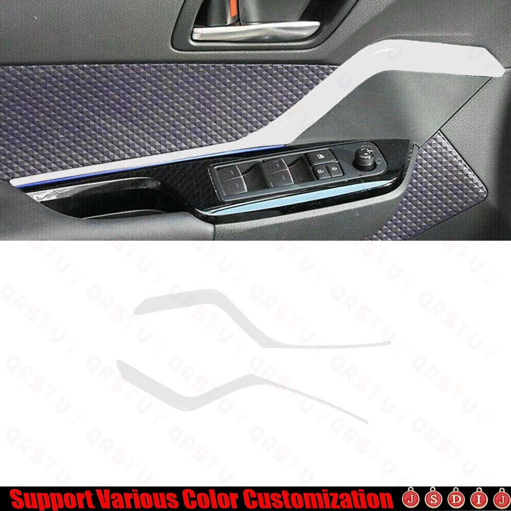 2018-2019 For Toyota C-HR CHR Bright White Inner Door Panel Strip