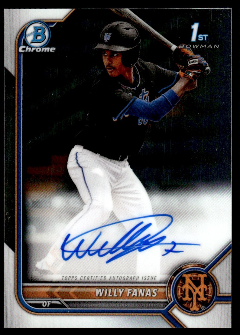 2022 Bowman Chrome 1ST Willy Fanas Auto