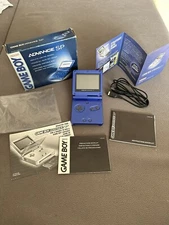 NINTENDO GAME BOY ADVANCE SP BLUE - BOXED - 100% ORIGINAL - USA VERSION - RARE
