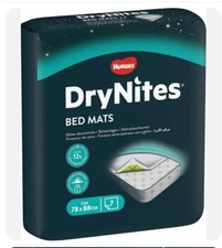 2x Huggies DryNites Disposable Bed 7 Mats