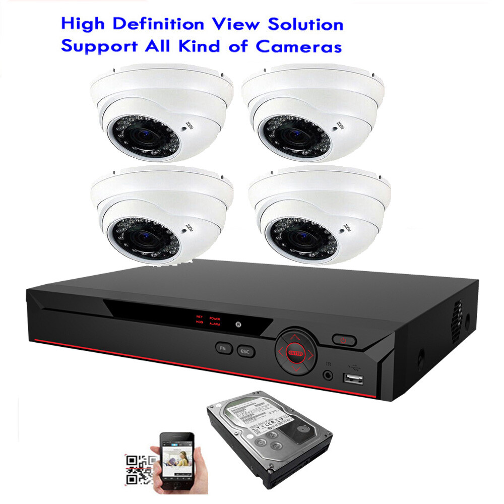 Pack Vidéosurveillance Dahua - DVR 1080p + 6 Caméras Dôme 2.4Mp - HDCVI