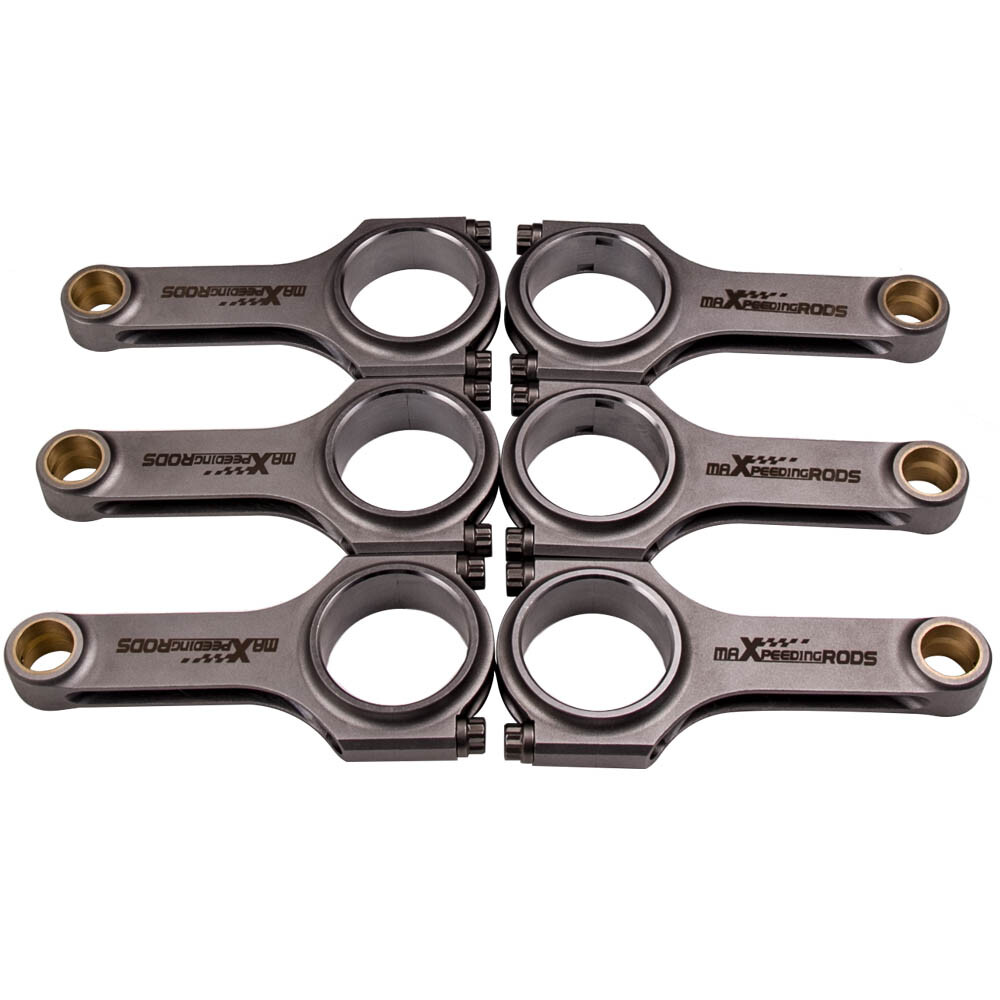 Forged EN24 H Beam Connecting Rods for MITSUBISHI 6G72 3000GT 141mm ARP Bolts