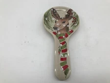 Carafina Porcelain 9in Winter Deer Spoon Rest AA01B44041