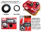 USMC Blitz Metal Gas Cap & Spout Gaskets FOR 2-1/2 1-1/2 Gallon TOTAL 2 GASKETS