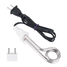 Immersion Water Heater 300W Electric Camping Accessories ，120/240V Dual Voltage