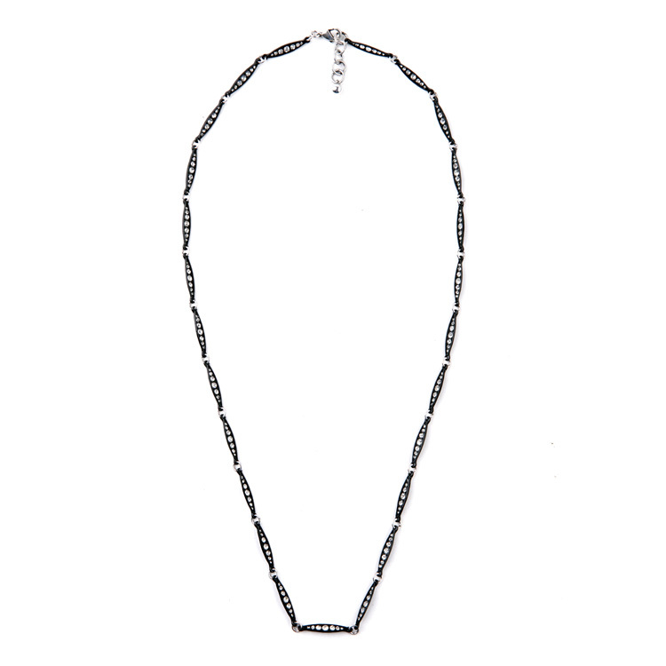 NUEVO Collar Negro Estrás Urban Anthropolo​gie Adaira