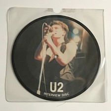 U2 - Interview Disc 7" Pic Disc Vinyl Record EX