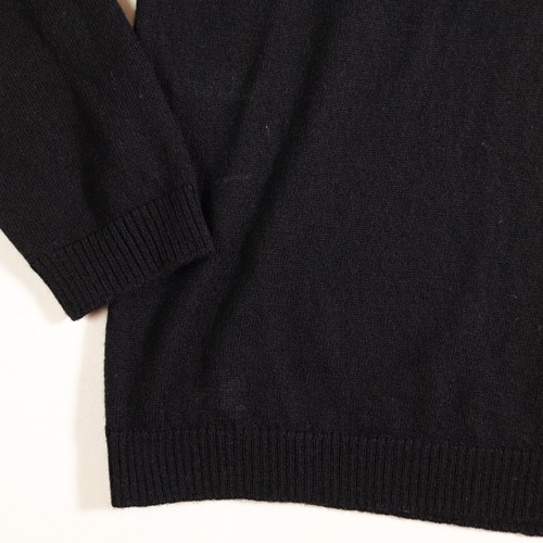 Jersey Bella Freud Mujer Mediano Negro Dear Baby Tejido 100% Lana Love For You - Imagen 4 de 9