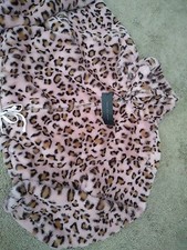 Victoria Secret PINK Know One Cares Faux Fur Leopard Jacket Pink S Last 1
