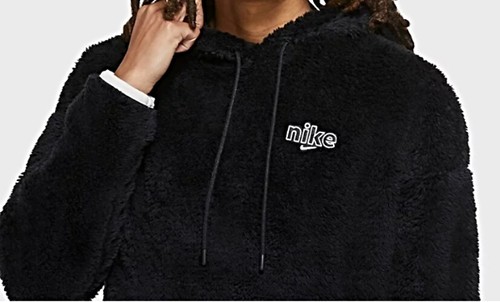 SOFT PLUSH FAUX FUR HOODIE CU6425-010 