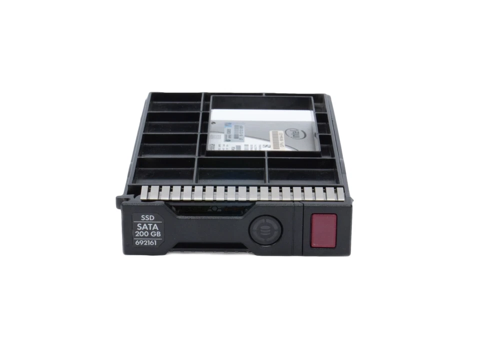 HPE Intel 692161-001 200GB SATA 6G LFF WI DS SSD 99% Remaining Endurance SC - Image 3 of 4