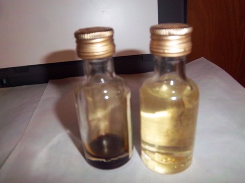 "LANGDALE LTD" Brand Vintage *FLAVORING BOTTLES* Good Cond *CHOCOLATE & VIOLET* - Picture 2 of 2