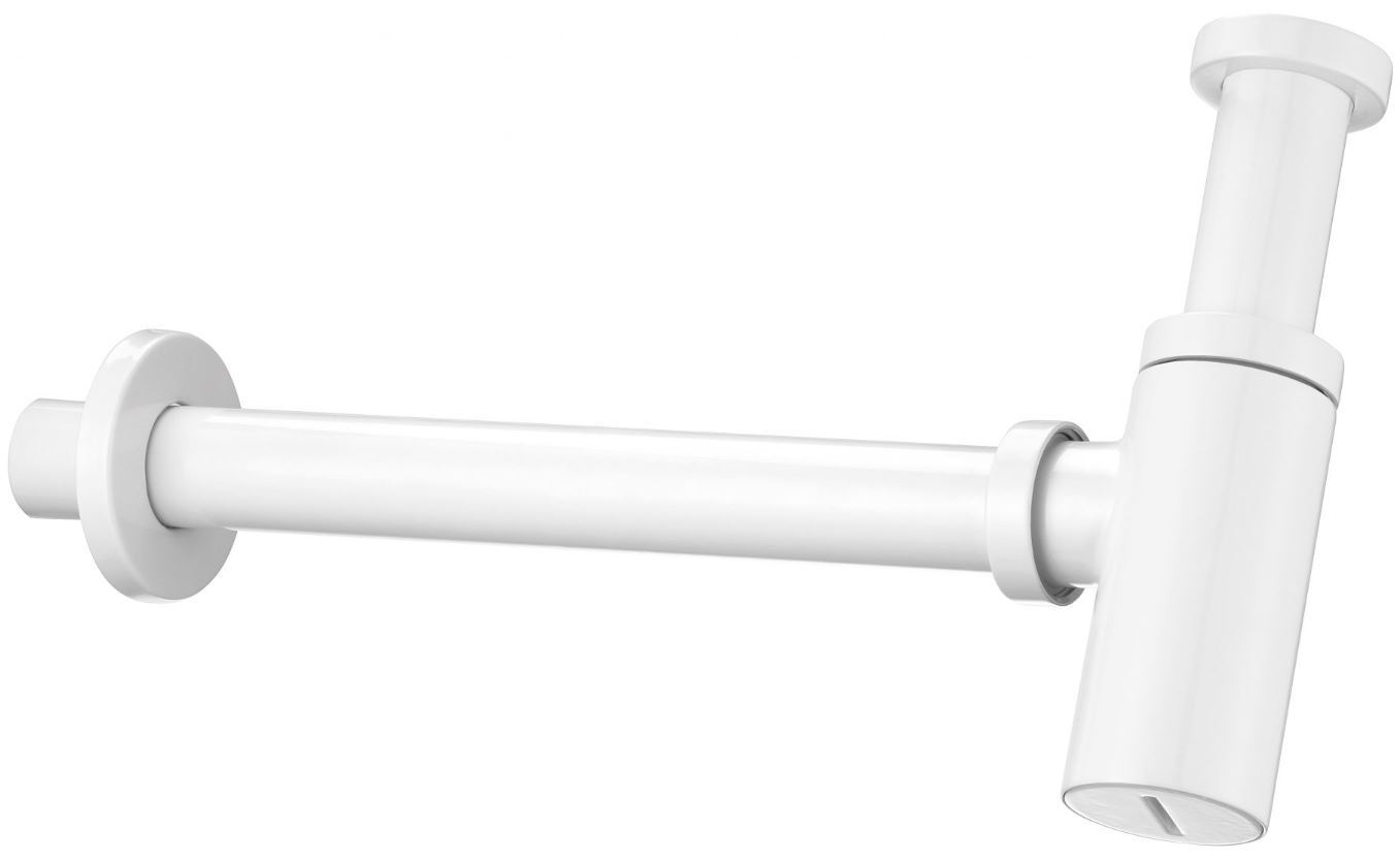 White Waste Bottle Trap Drain Siphon Basin Bathroom Sink