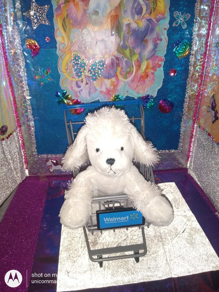 🦄Ganz / Webkinz "Lil' Kinz Poodle" {Dog} White Color HS014 9" Plush! - Image 3 of 4