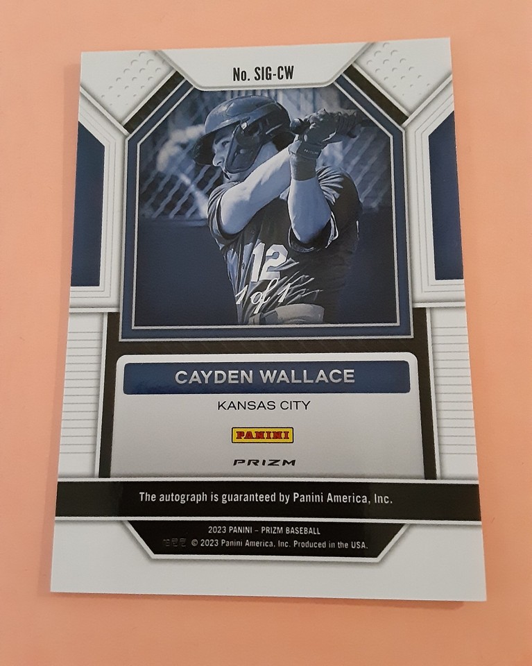 CAYDEN WALLACE 2023 PRIZM AUTOGRAPH 1/1 SIGNATURES KANSAS CITY AUTO eBay