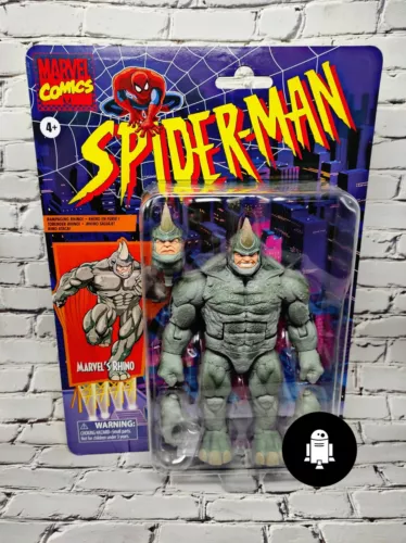 Marvel Legends Rhino Spiderman Vintage Retro Collection Classic Hasbro In Stock 