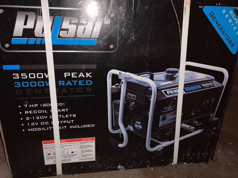Pulsar peak 3500W portable generator NEW (unopened) 