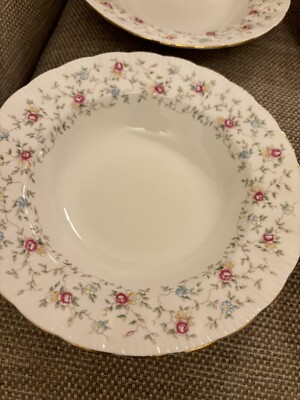 Paragon erste Wahl Fine Bone China Suppenschüsseln mit überbackenem Rand x 4