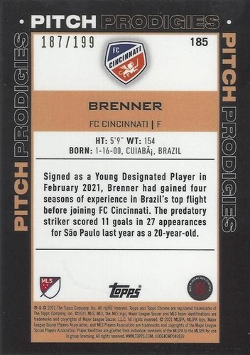 2021 Topps Chrome Major League Soccer Blue Wave /199 cards (181 - 190) - MLS - Picture 6 of 16