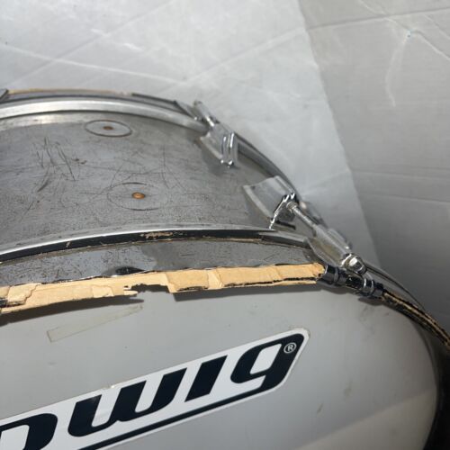 1960er Rogers 26 Zoll Bass Drum Chrom Silber marschierend selten Dyna Sonic maßgeschneidert gebaut - Bild 6 von 10