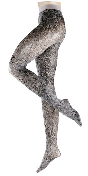 FALKE Panama Printed Opaque Tight, Stonelilac, US Small - Picture 1 of 2