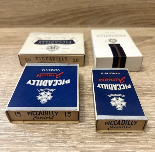 4x Vintage PICCADILLY Cigarette Packets Joblot Number One, Deluxe, Juniors Empty - Picture 7 of 8
