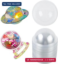 80 Pcs Half Ball Plastic Candy Dome Cards Candy Holder Domes Clear  Plastic Dom