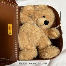 Steiff teddy bear fin with trunk case