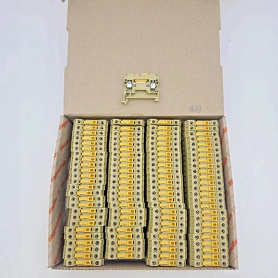 WEIDMULLER SAKR/35 2STB DIN Rail Mount Terminal Blocks 0183360000 (LOT OF 100)