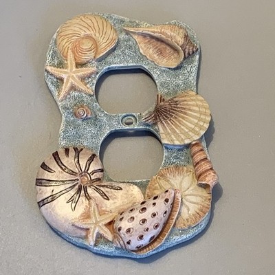 Touch of Class Sea She ll Beach Theme Outlet Cover Resin