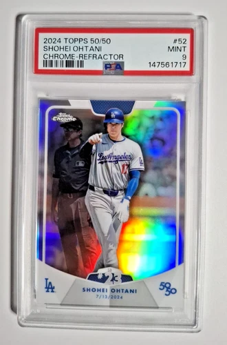 Shohei Ohtani - 2024 Topps 50/50 SB #23 Chrome Refractor PSA 9 MINT