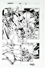 Daredevil #375 Page 29 Original Art Splash Daredevil Vs Mr Fear By Tom Lyle