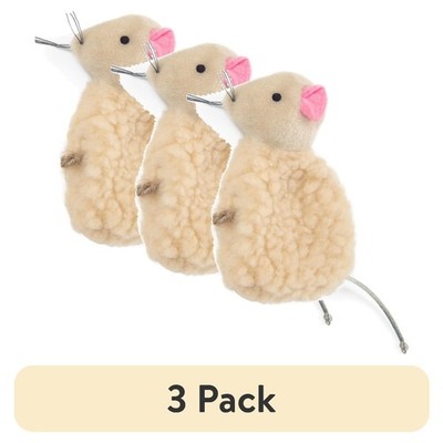 Refillable Catnip Plush Mouse Toy with String Tail for Cats Durable Soft