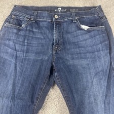 7 For All Mankind Austyn Jeans Mens 38x30 Relaxed Straight Denim Medium Wash
