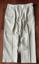 NWT Ben Silver Hertling Brooklyn Britches Chinos Mens 37x29 Pleated USA Made