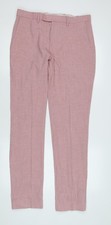Marks and Spencer schmale Herrenhose rosa, Gr&ouml;&szlig;e 32L