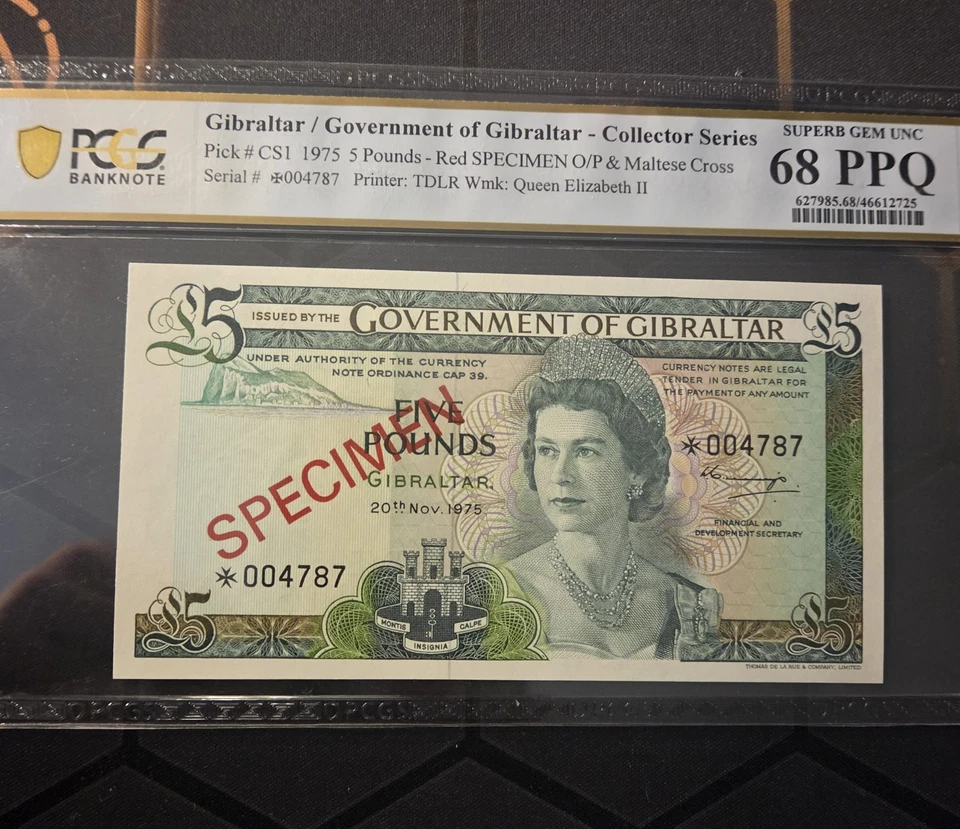 Gibraltar 1975 'Juego de muestras de la serie Collector' - PCGS - EXCELENTE GEMA SIN CIRCULAR/GEMA SIN CIRCULAR Foto 2 de 4