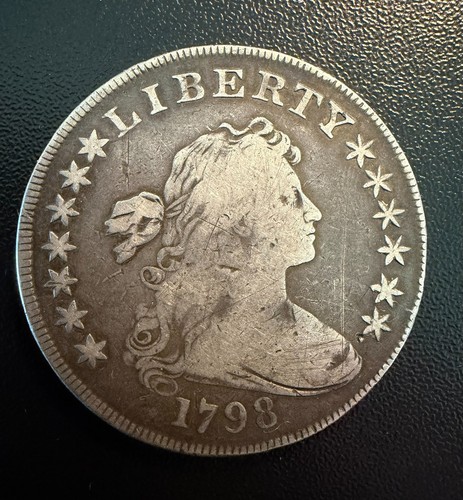 1798 DRAPED BUST $1 SILVER DOLLAR GREAT EYE APPEAL ⭐️⭐️⭐️