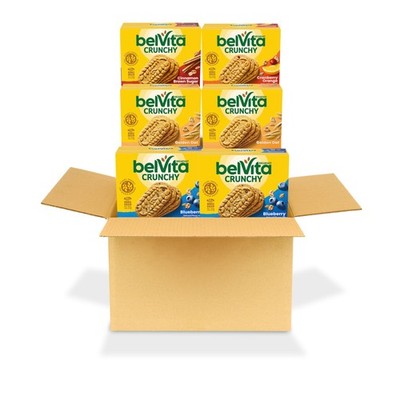 belVita Breakfast Bars Biscuits Variety Pack, 4 8.8 Ounce (Pack of 6), Basic 