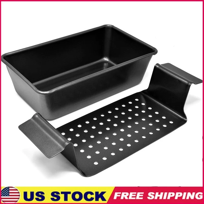 Nonstick Carbon Steel Loaf Pan W/ Removable Insert Oven Safe Baking Tool New