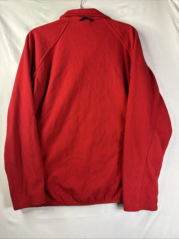 Chaqueta polar The North Face para mujer F13 roja con cremallera completa talla M suave cálida al aire libre Foto 2 de 4