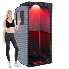 Infrared Dry Sauna Box Portable 9 Levels Red Light Therapy