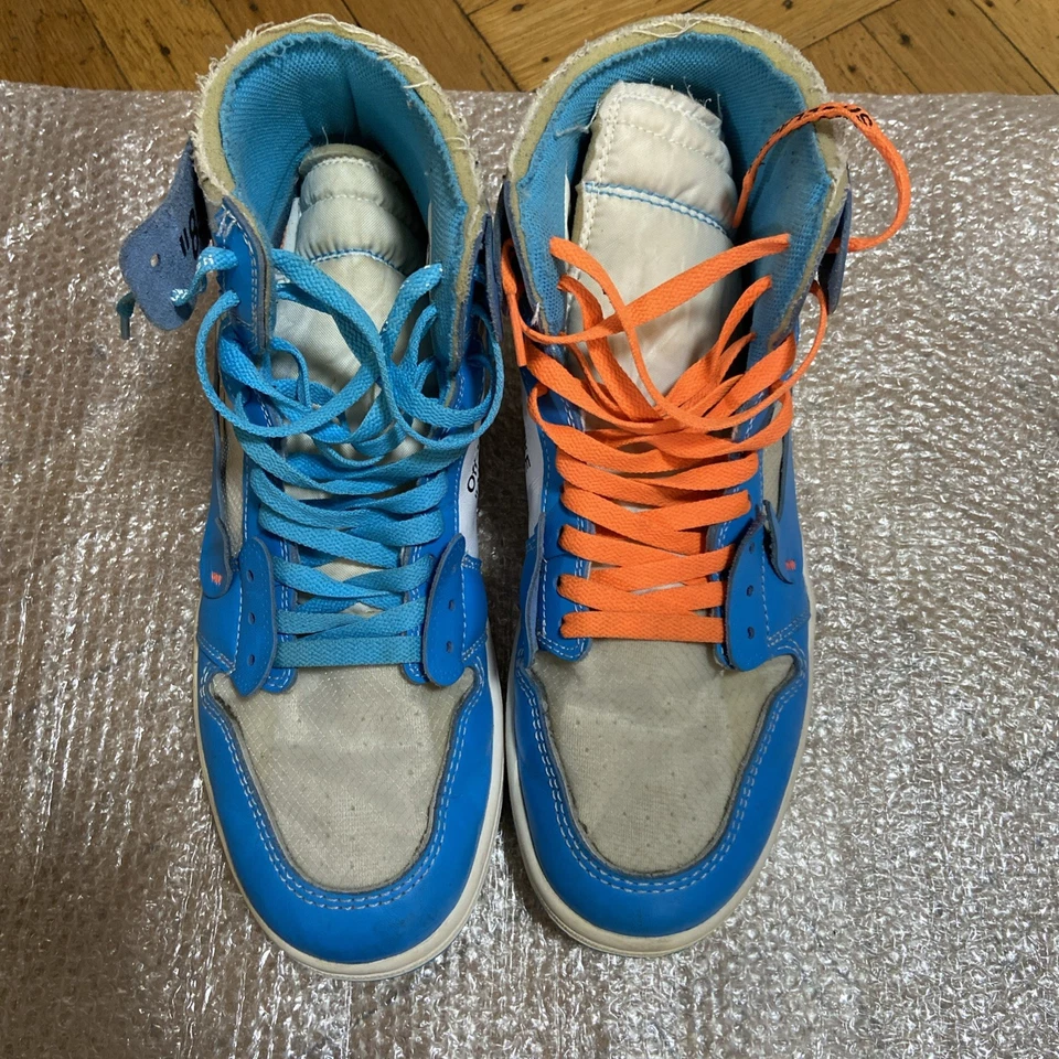 Talla 10 - Jordan 1 Retro OG x Off-White Alto UNC Foto 2 de 4