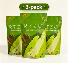 Ryze Organic Matcha with Mushrooms   3-Box Se...