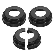 3Pcs Post Skirt, 3.54" Round Pipe Cover Decoration Fit 1.6" OD Pipe, Black