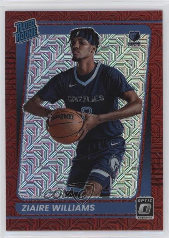 2021 Donruss Optic Rated Rookie Choice Red Prizm 74/88 Ziaire Williams #198 09br