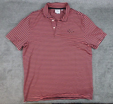 Lacoste Live Polo Shirt Mens XXL SEE PICS FOR SIZE Pink Black Stripe Performance