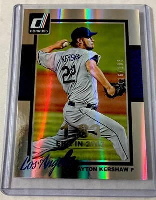 /183- 2014 Panini Donruss - Clayton Kershaw #69 Silver Season Stat Line /183
